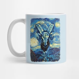 Aries Van Gogh Style Mug